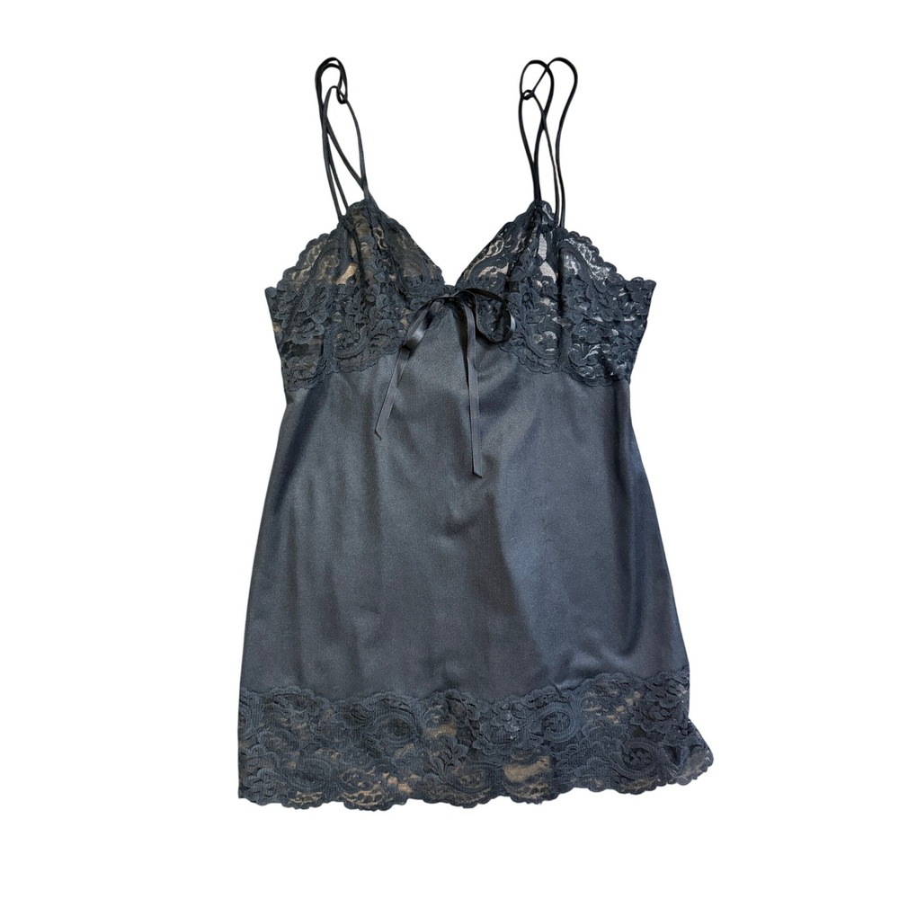 Vintage The Limited Lace Trim Tank Cami Y2K Lingerie Top Coquette Goth Grunge M